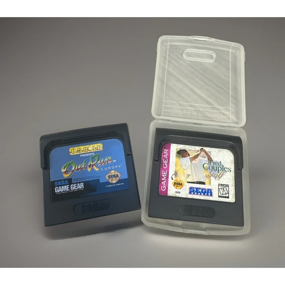 Sega Game Gear Lot Of 2 Games U.S. Gold Out Run (1992),Fred Couples Golf 1w/case